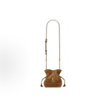 SAINT LAURENT Jamie Small lucky Bag, golden hardware accessories crossbody bag, Mini Women\'s caramel Cognac color